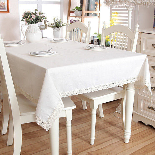 Polyester Linen Lace Edge Tablecloth 41.99 JUPITER GIFT