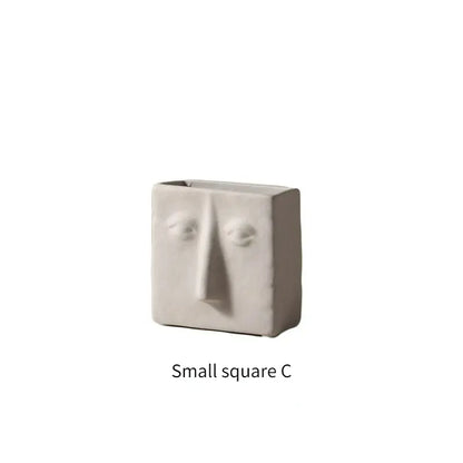 Ceramic Abstract Face Shaped Vase 33.99 JUPITER GIFT