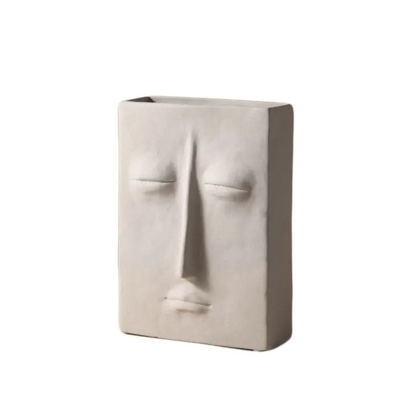 Ceramic Abstract Face Shaped Vase 34.99 JUPITER GIFT