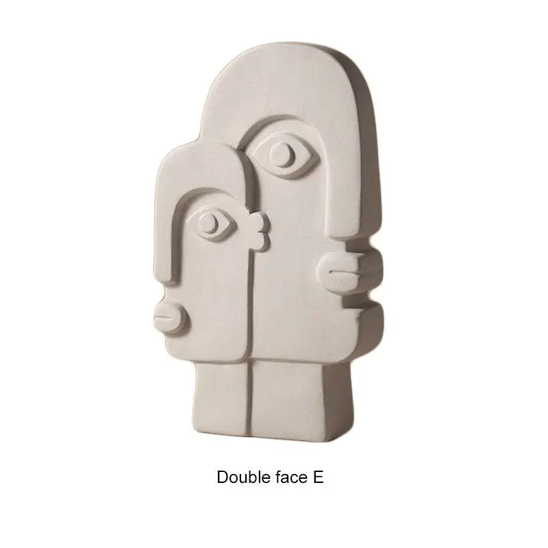 Ceramic Abstract Face Shaped Vase 45.99 JUPITER GIFT