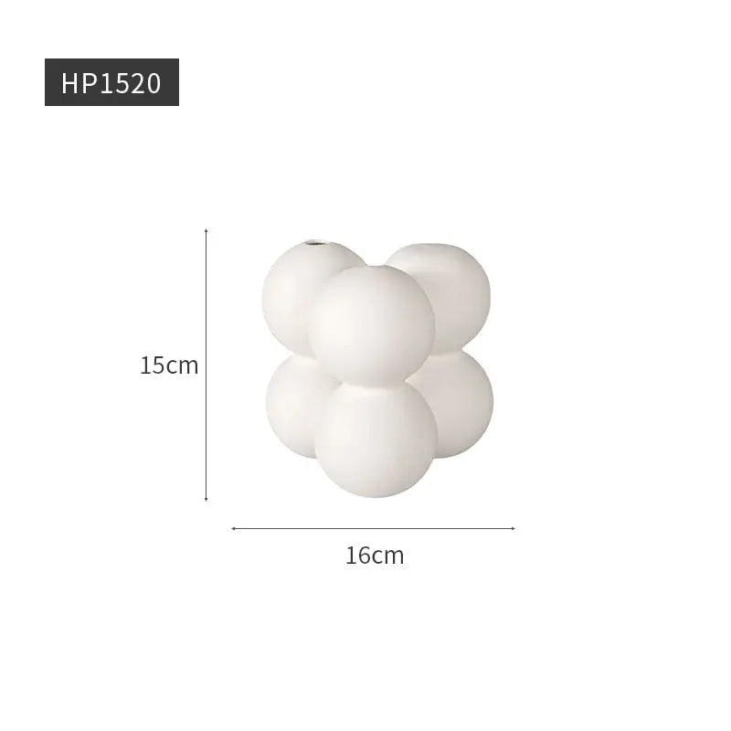 Ceramic Bisque Molecule Shaped Vase 40.99 JUPITER GIFT