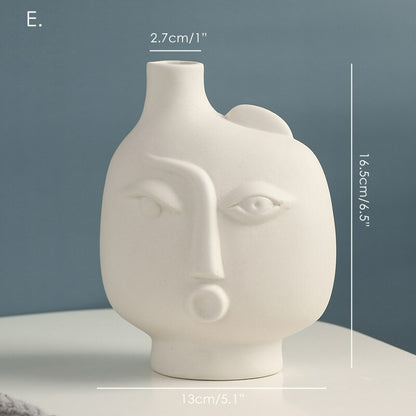 Abstract Portrait Shaped Ceramic Vases 33.99 JUPITER GIFT
